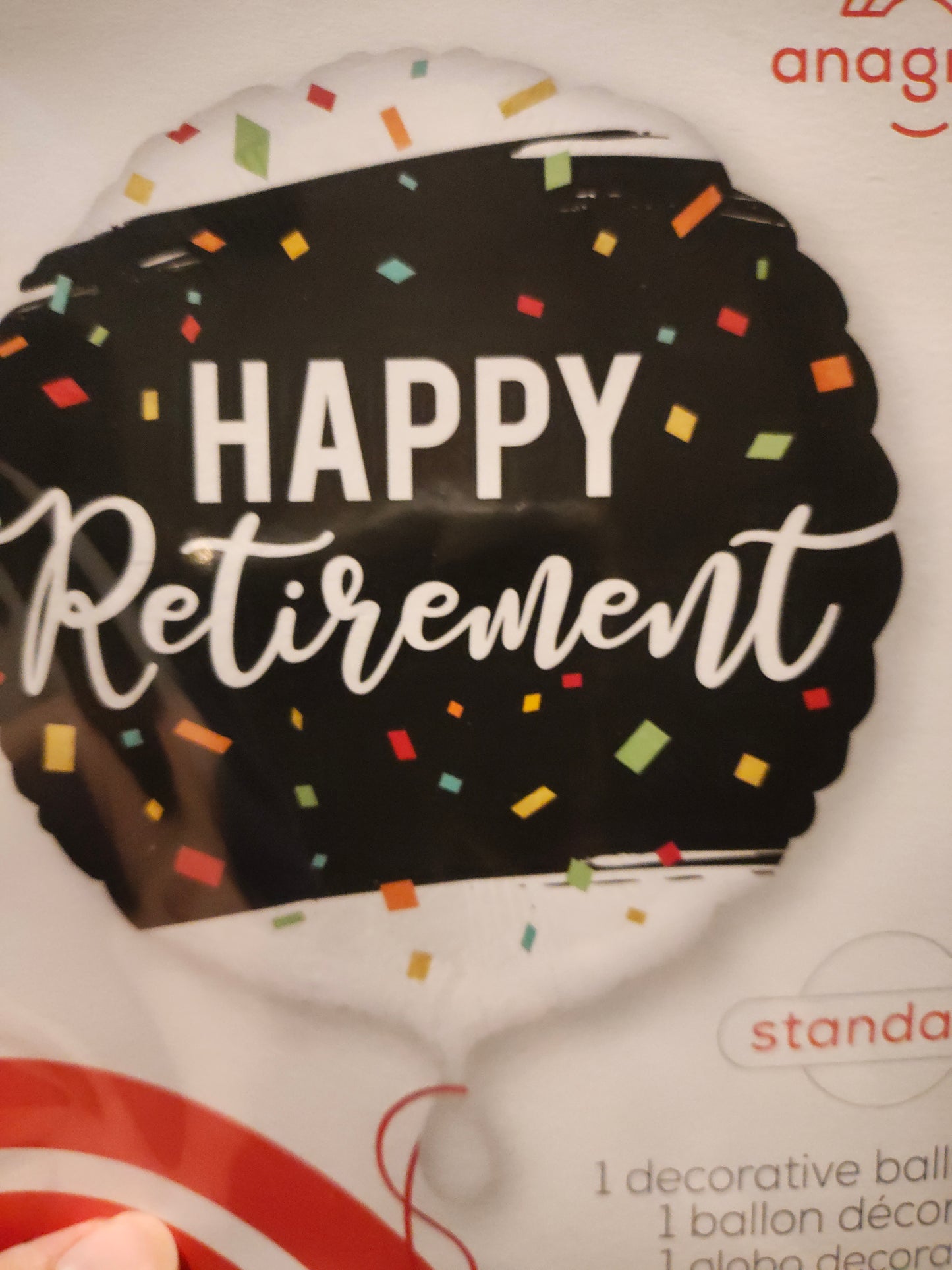 18in Happy Retirement Mylar Balloon