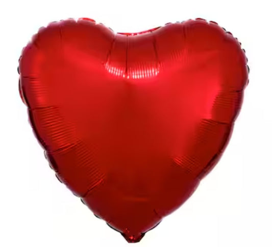 Red Heart Mylar Balloon