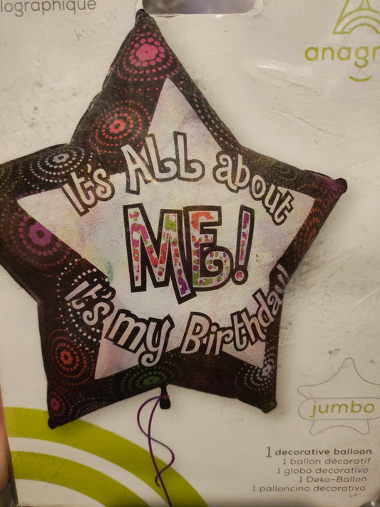 SuperShaper It's All About Me Mylar Balloon