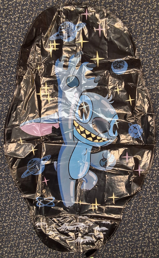 Evil Stitch Mylar Balloon