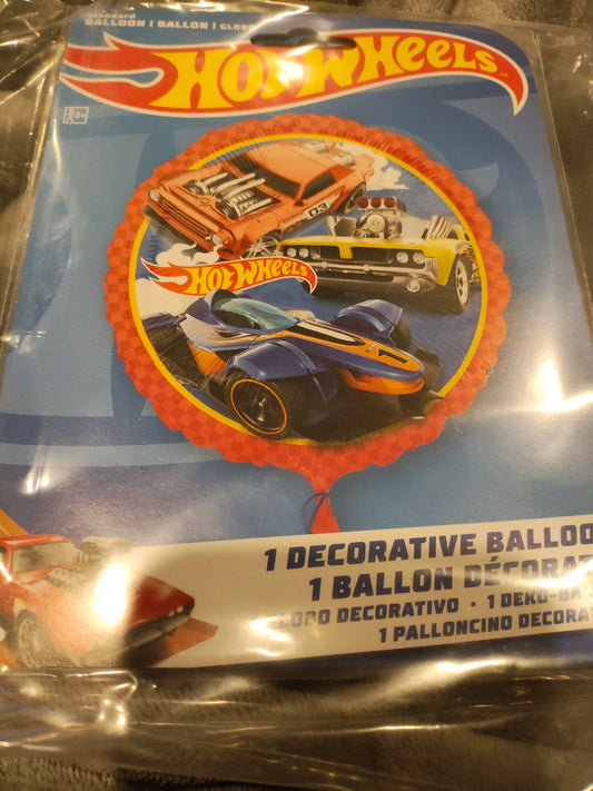 18in Hot Wheels Mylar Balloon (new)