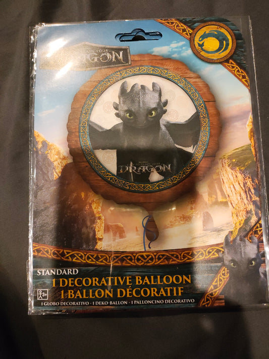 18in How to Train a Dragon Mylar Balloon (new)
