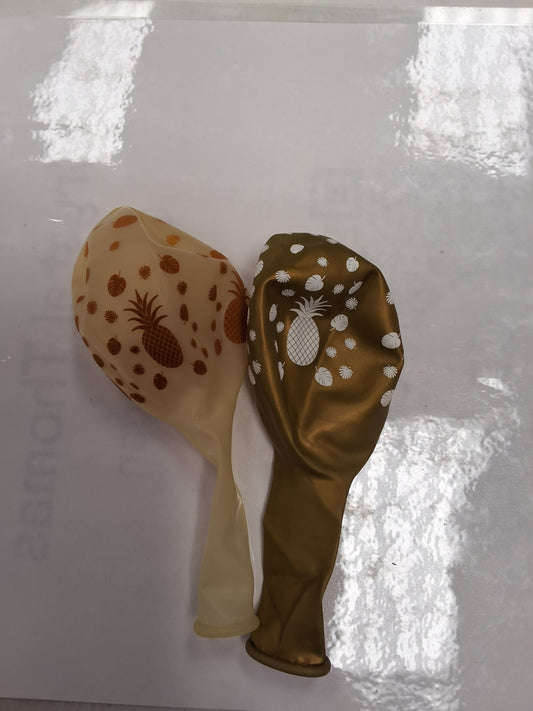 12in Pineapple Latex (Clear or gold)