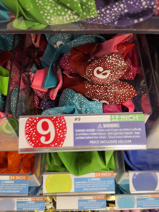 12in Assorted Colored #9