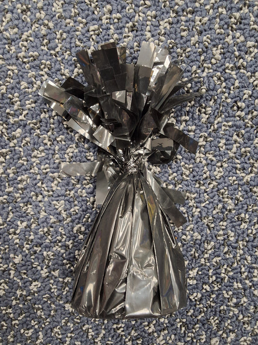 Black PomPom Balloon Weight