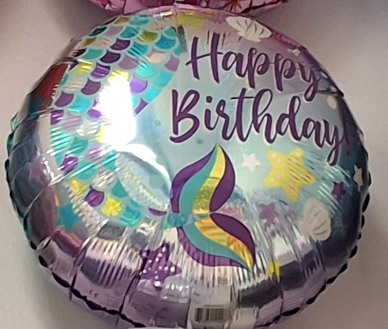 18in Mermaid Tail Happy Birthday Mylar