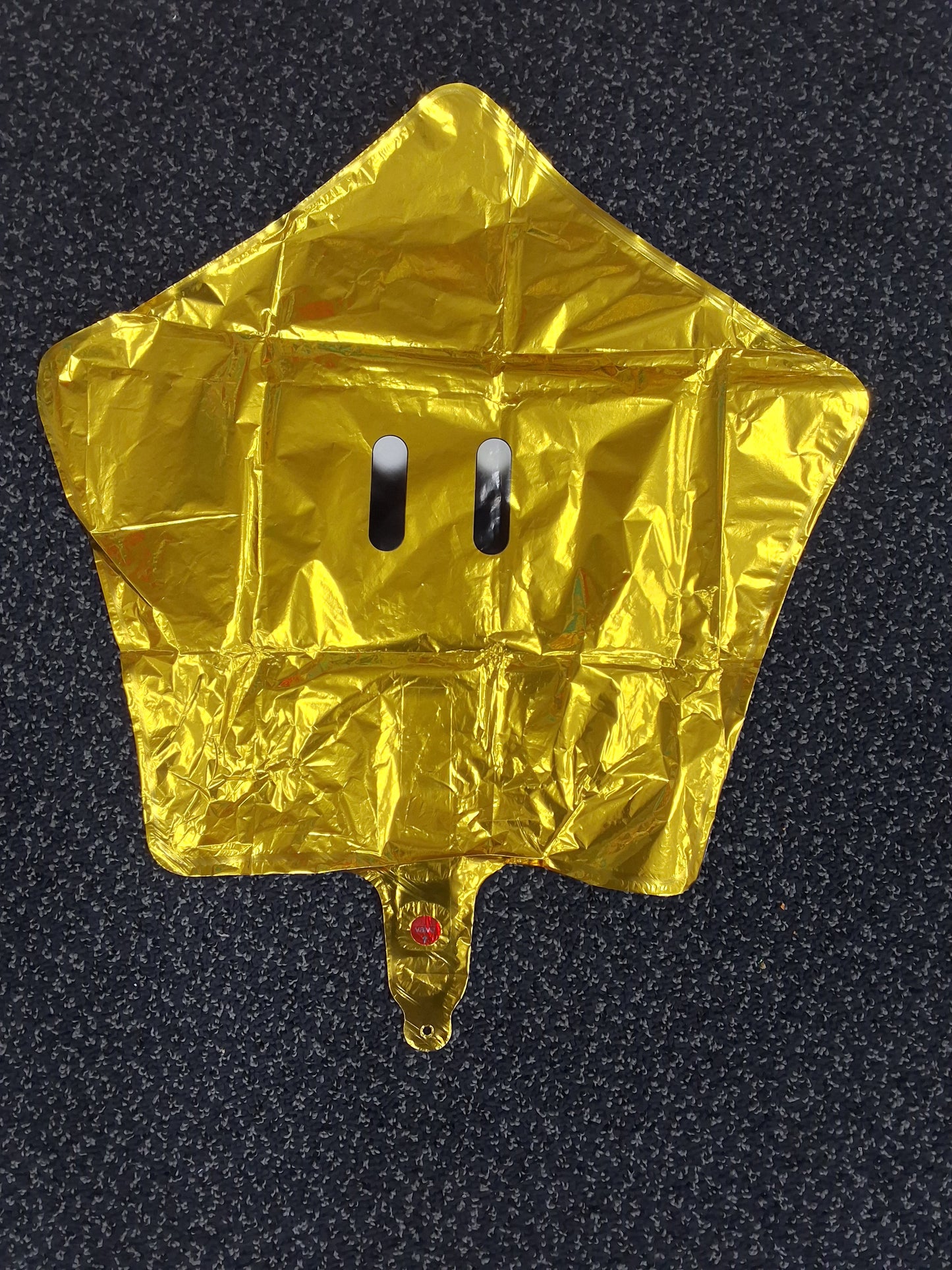 Super Mario Brother's Golden Star Mylar Balloon