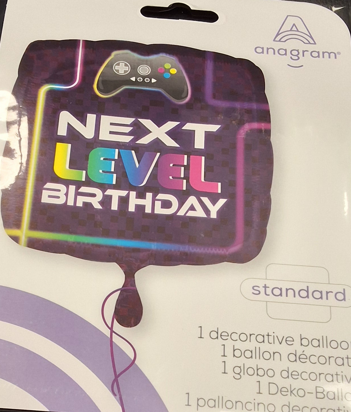 18" Girl's Next Level Birthday Gamer Mylar Balloon