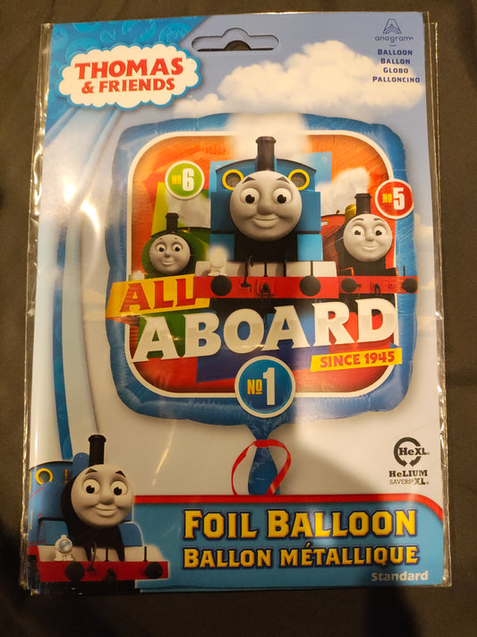 18in Thomas the train Mylar Balloon