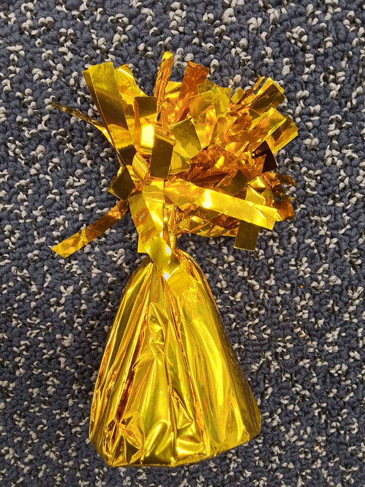 Gold PopPom Balloon Weight