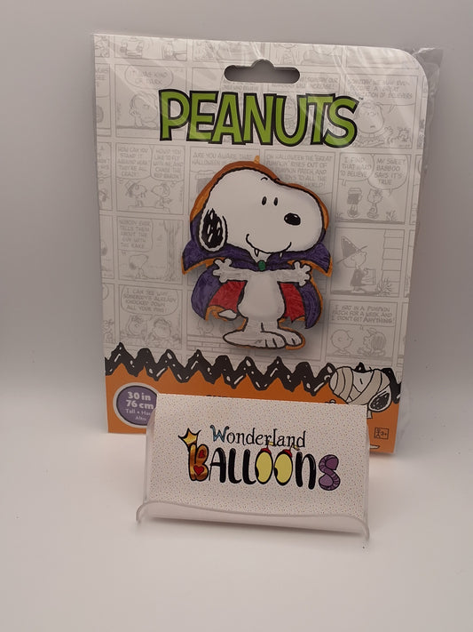 30in Peanuts (Vampire Snoopy) Mylar Balloon