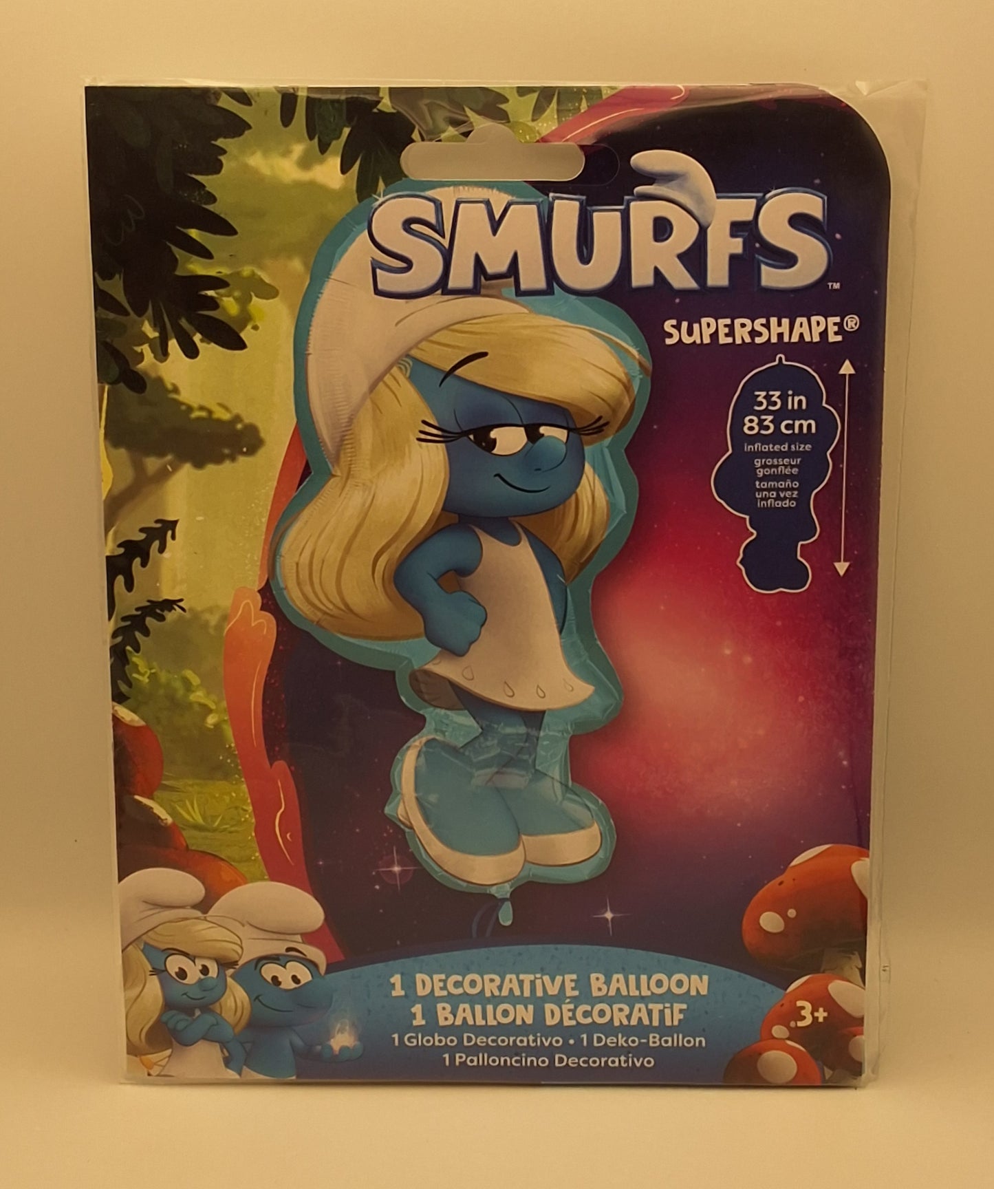 33 inch Smurfette Mylar Balloon