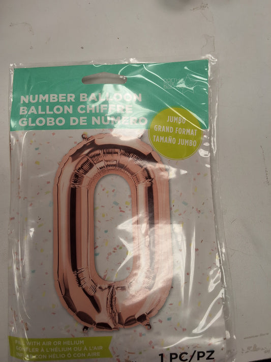 North Star Rose Gold #0 Mylar Balloon