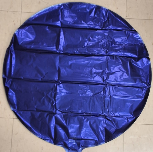 18in Navy Matte Circle Mylar Balloon