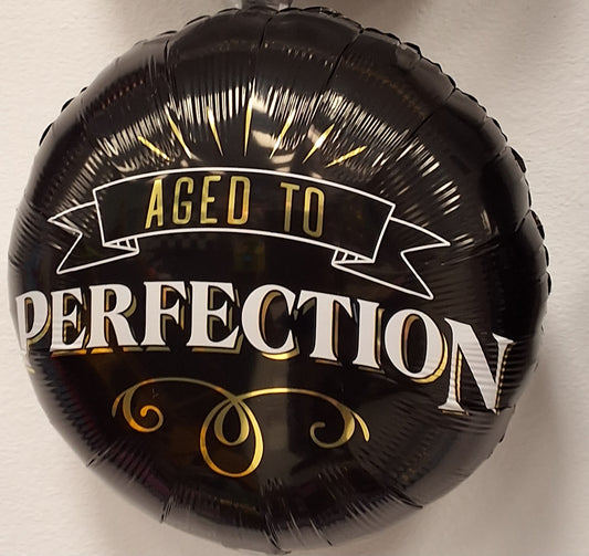 18in Aged to Prefection Mylar Balloon
