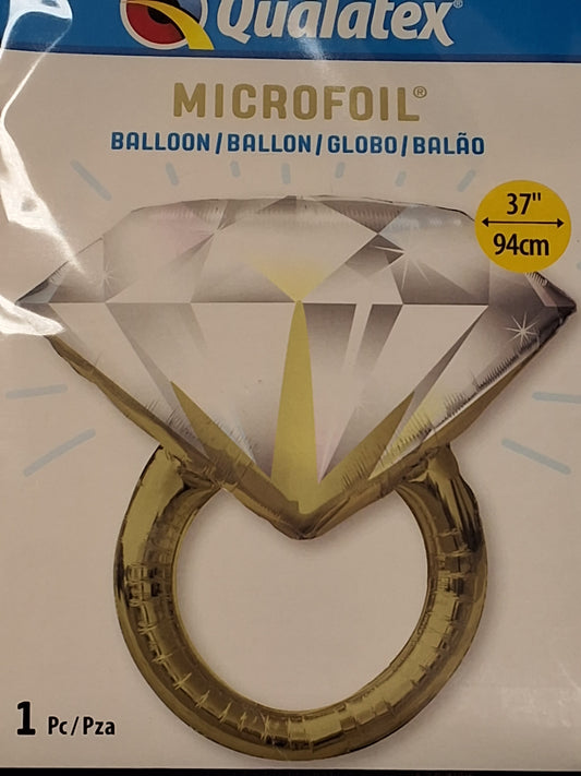Ss Gold Diamond Ring
