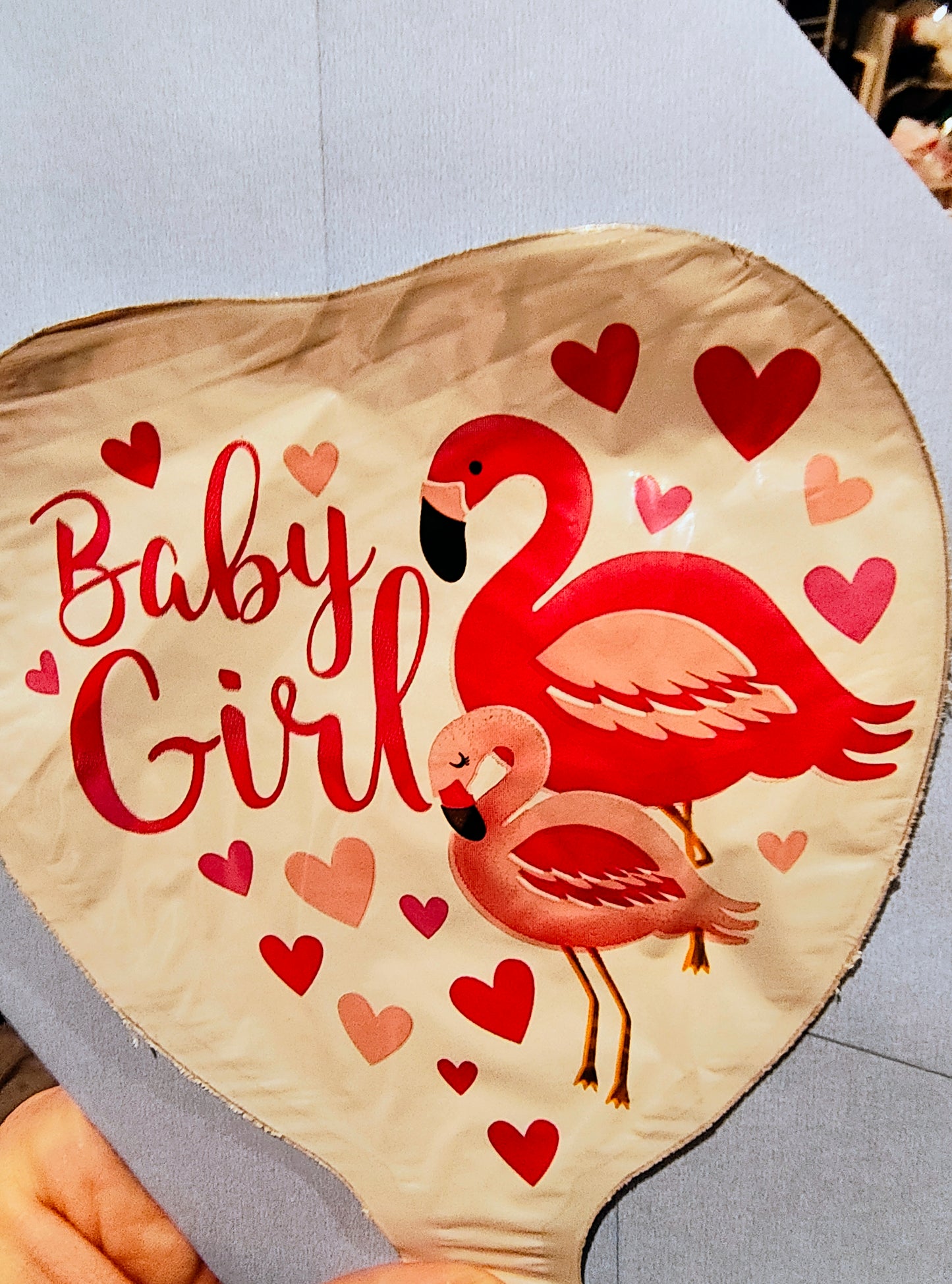 Baby Girl Flamingo Stick Balloon