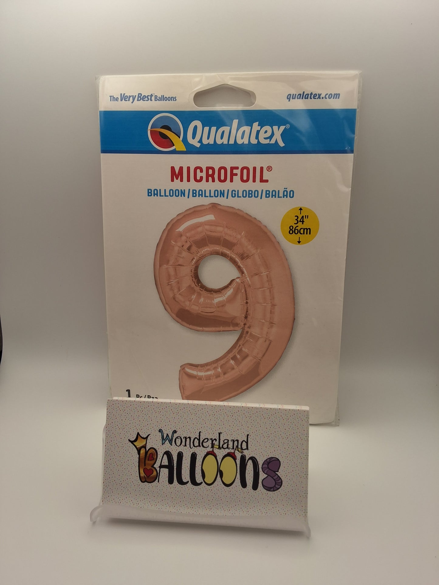 Qualatex 34" Rose Gold #9 Mylar Balloon