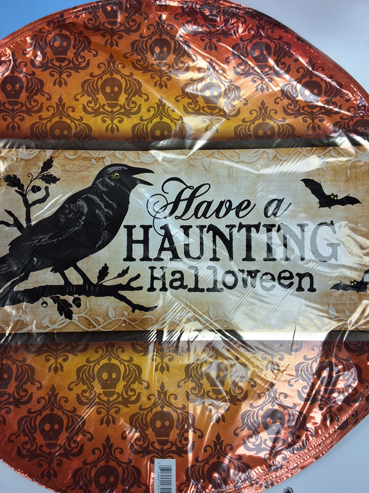 18" Have a Haunting Halloween Mylar Balloon