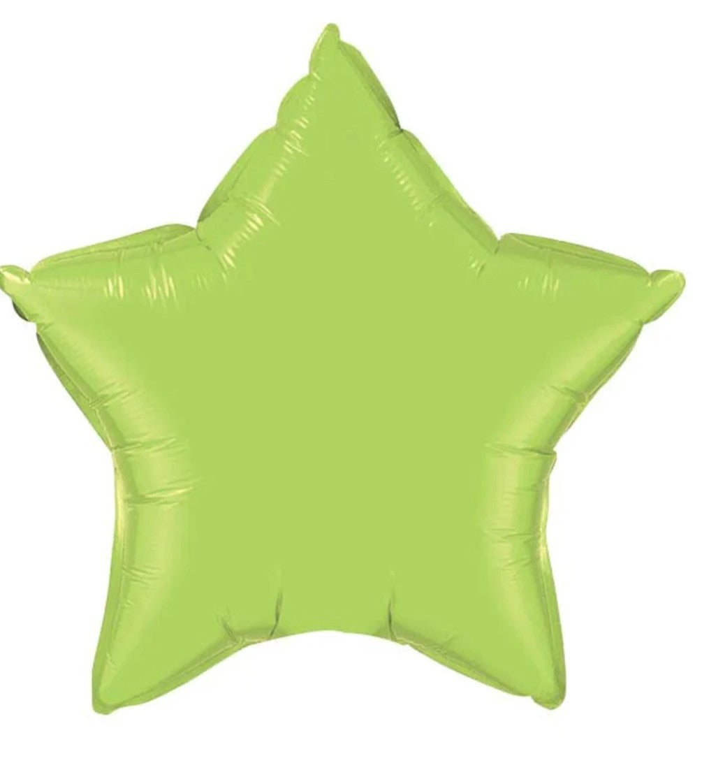 18" Lime Green Mylar Star
