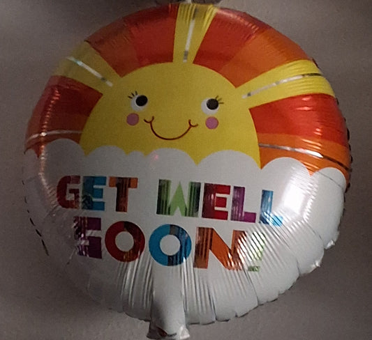 18in Get Well Sunshine Mylar
